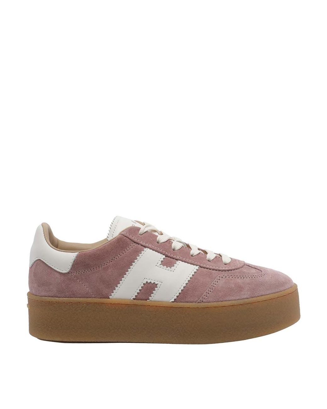 Hogan Brown Cool H698 Platform Sneakers
