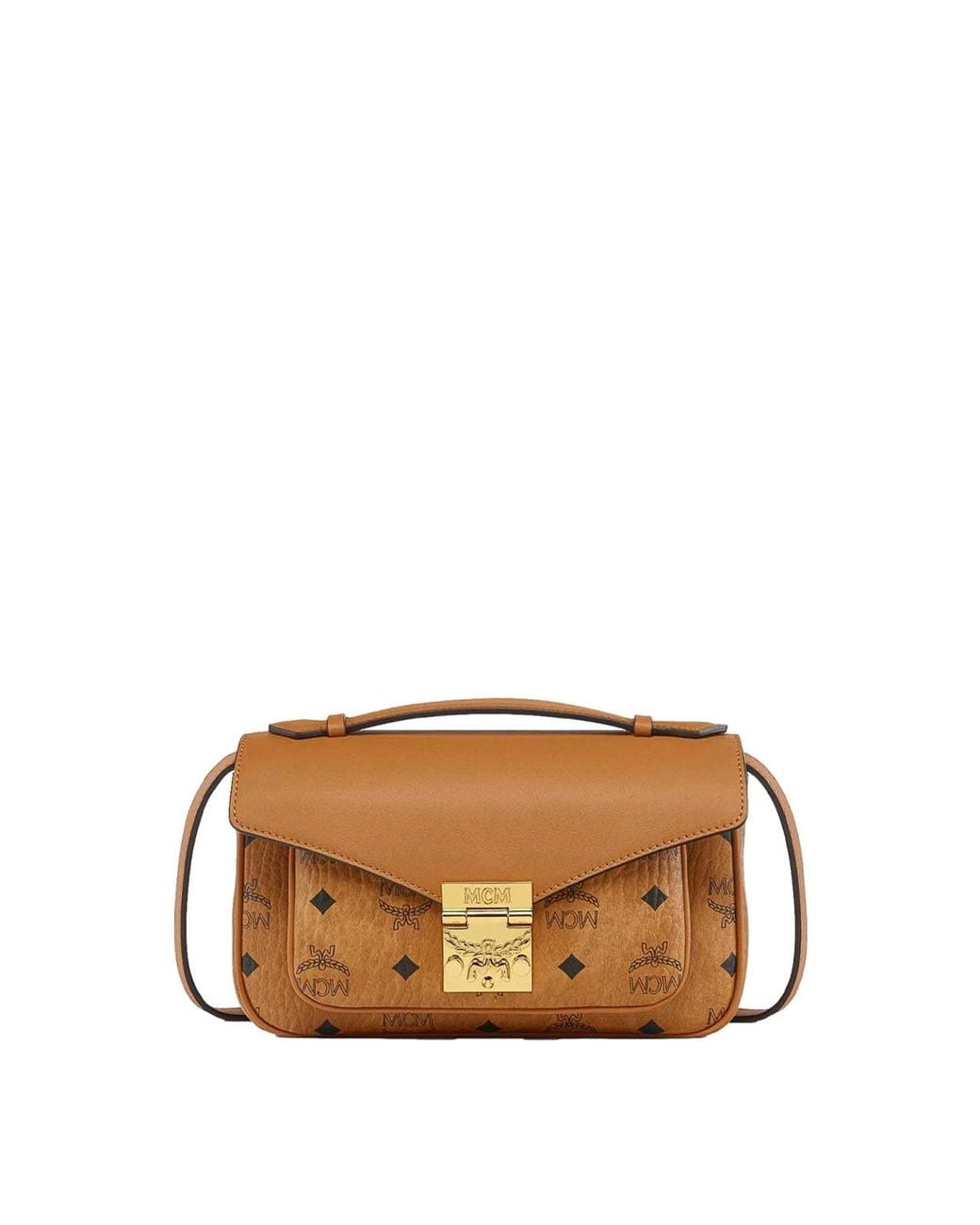 MCM Brown Medium Tracy Crossbody Bag