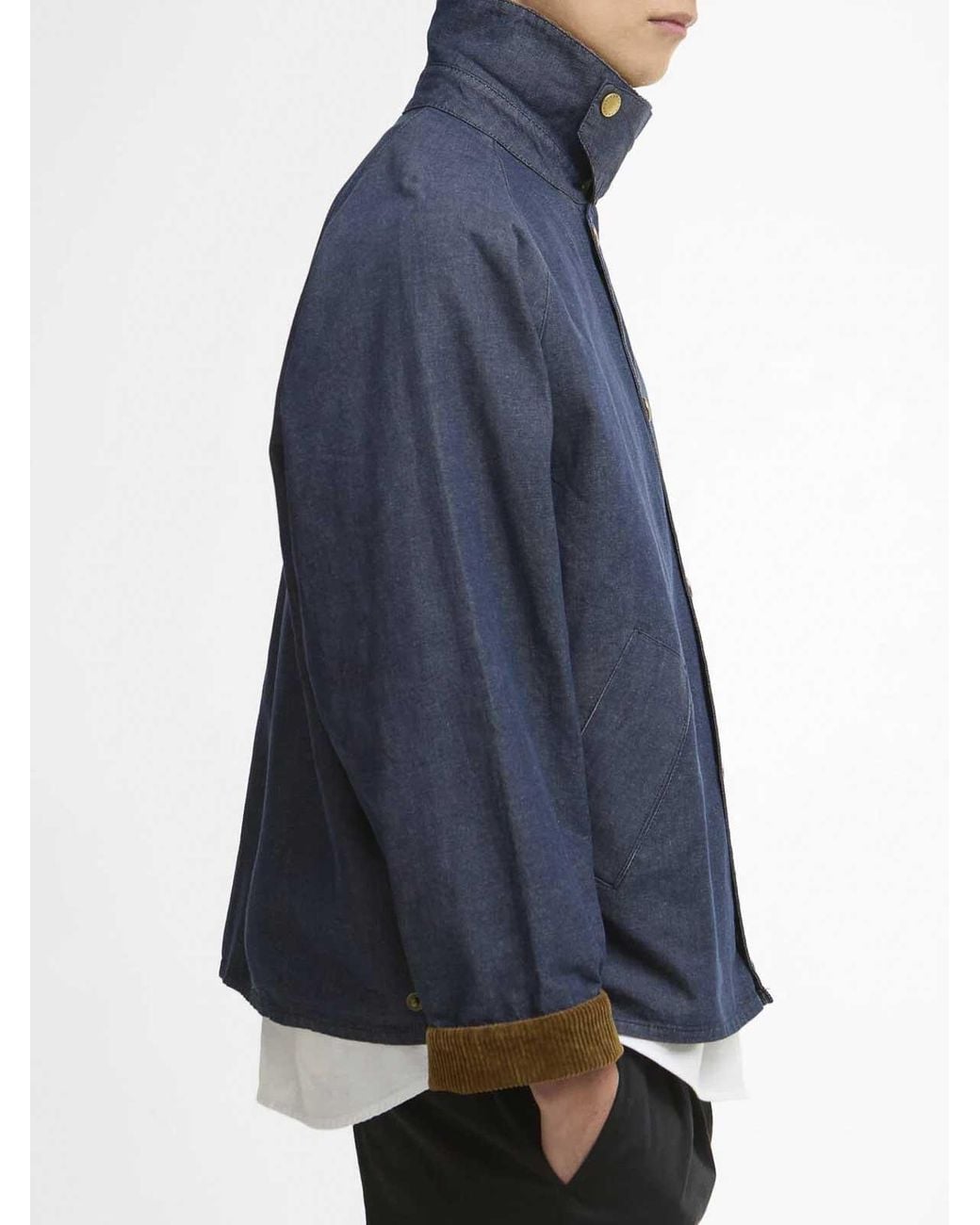 Barbour Blue Transport Denim Casual Jacket for men
