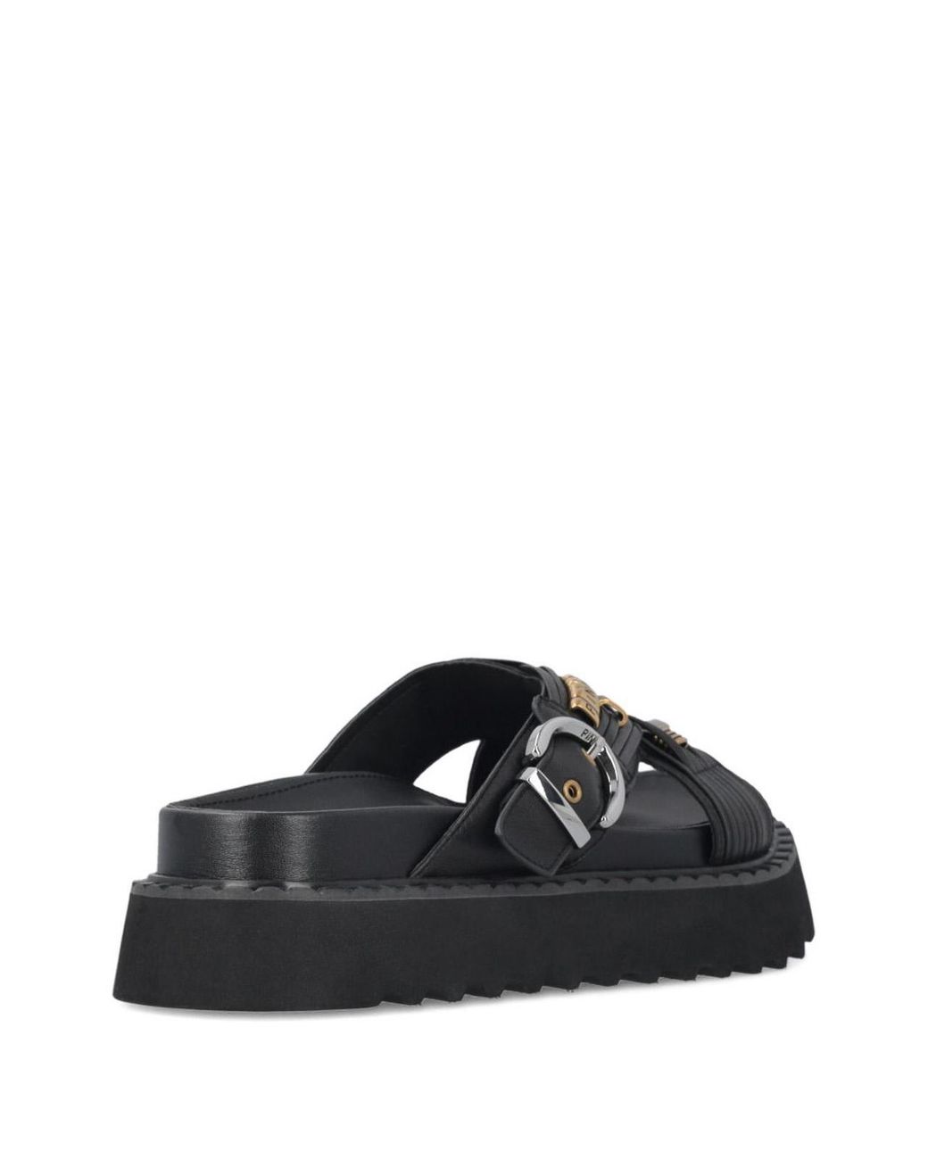 Pinko Black 'Kate' Leather Slippers