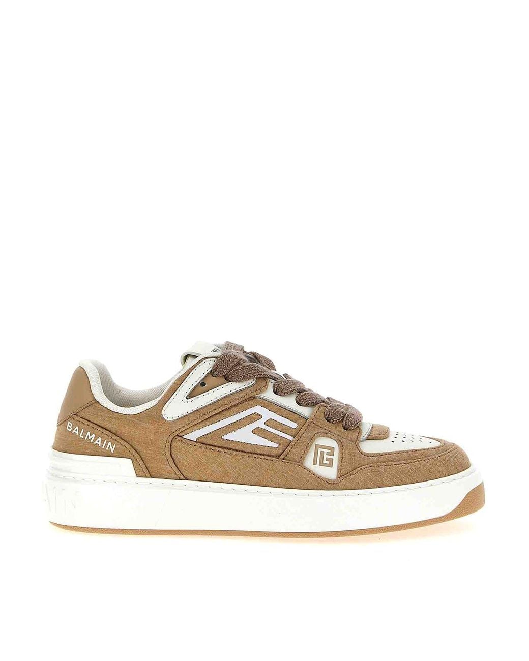 Balmain Natural B-Court Sneakers