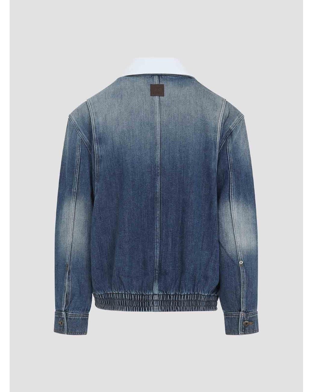 Loewe Blue Zip-Up Jacket for men
