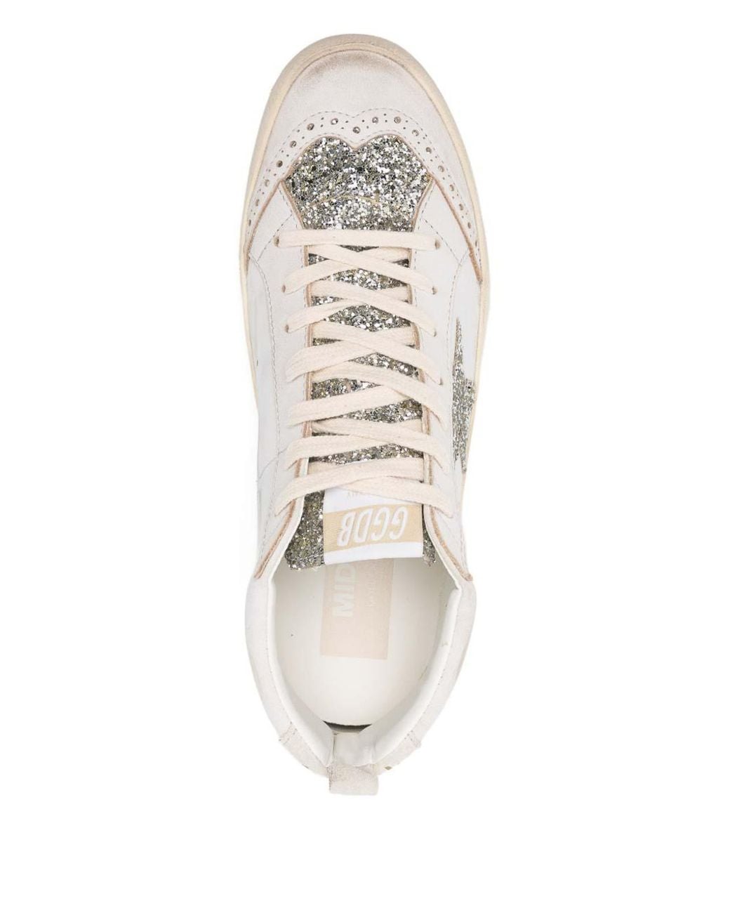 Golden Goose Deluxe Brand White Sneakers Mid-Star