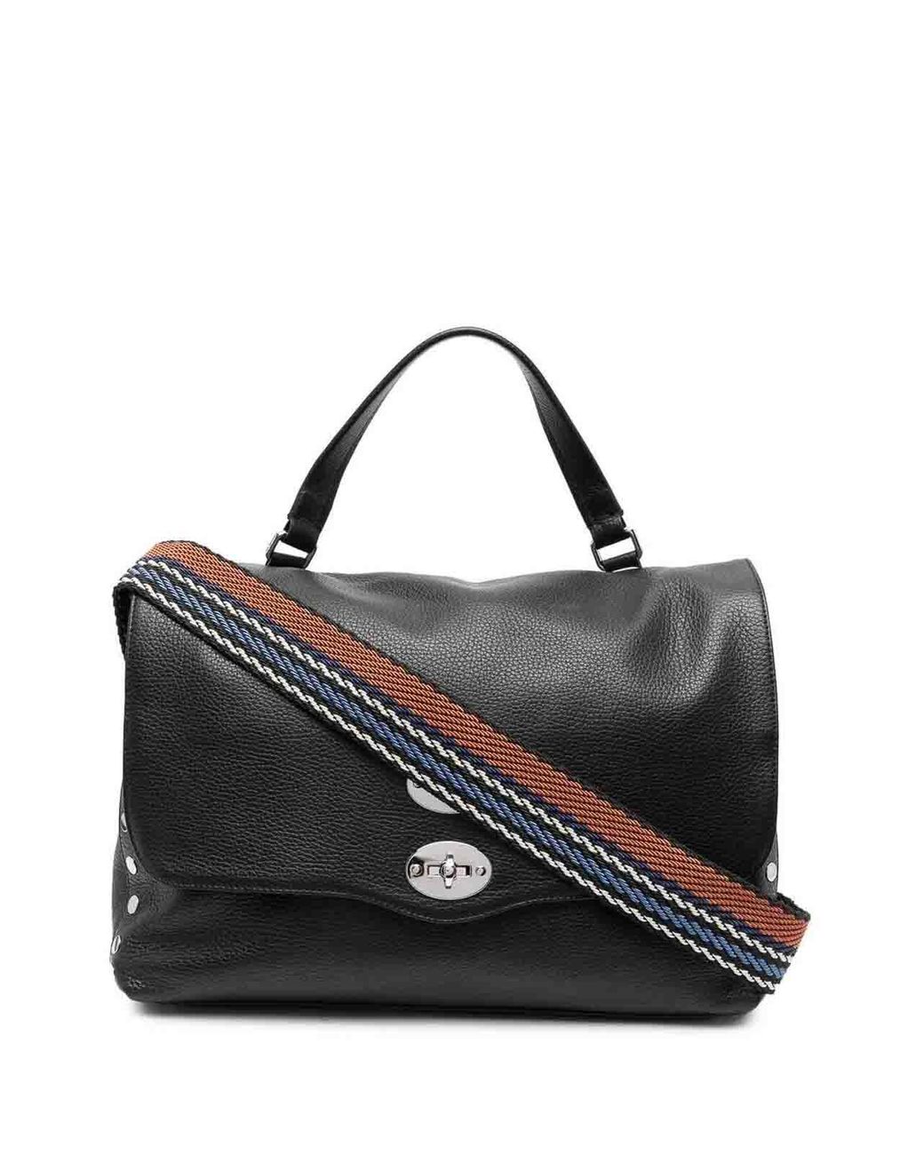 Zanellato Black Medium Postina Daily Giorno Bag