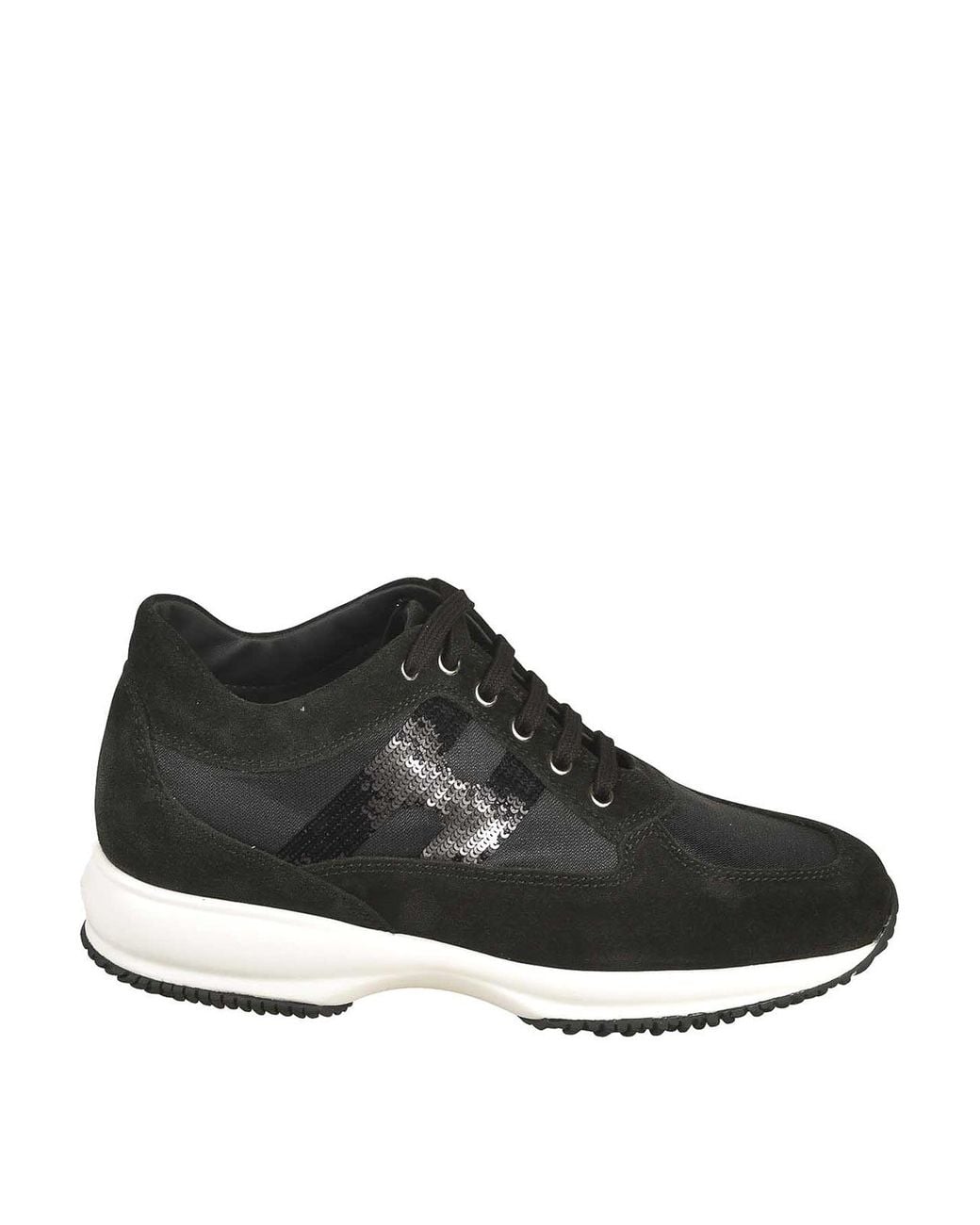 Hogan Black Flat Shoes