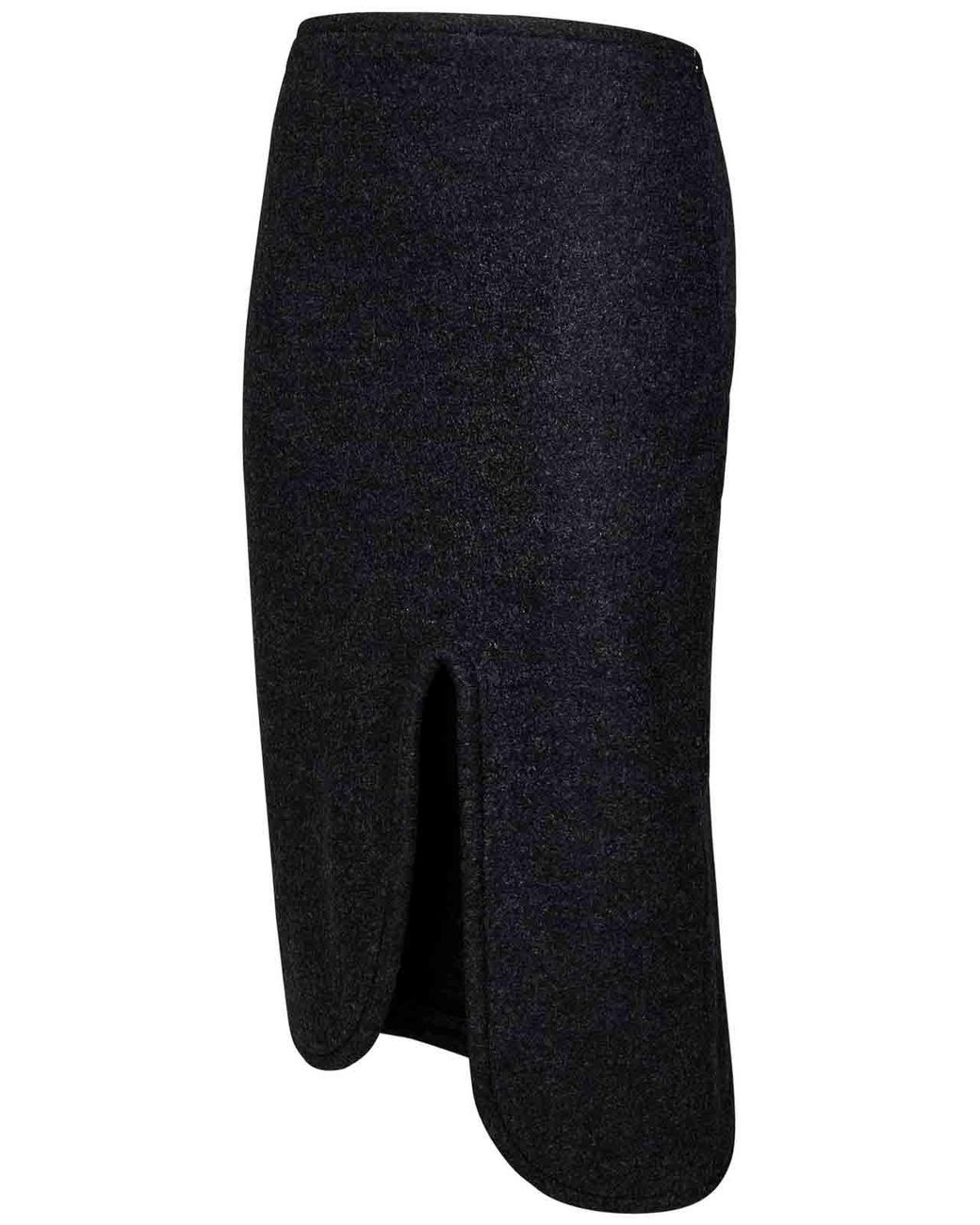 Victoria Beckham Black Padded Skirt With Tube Detail