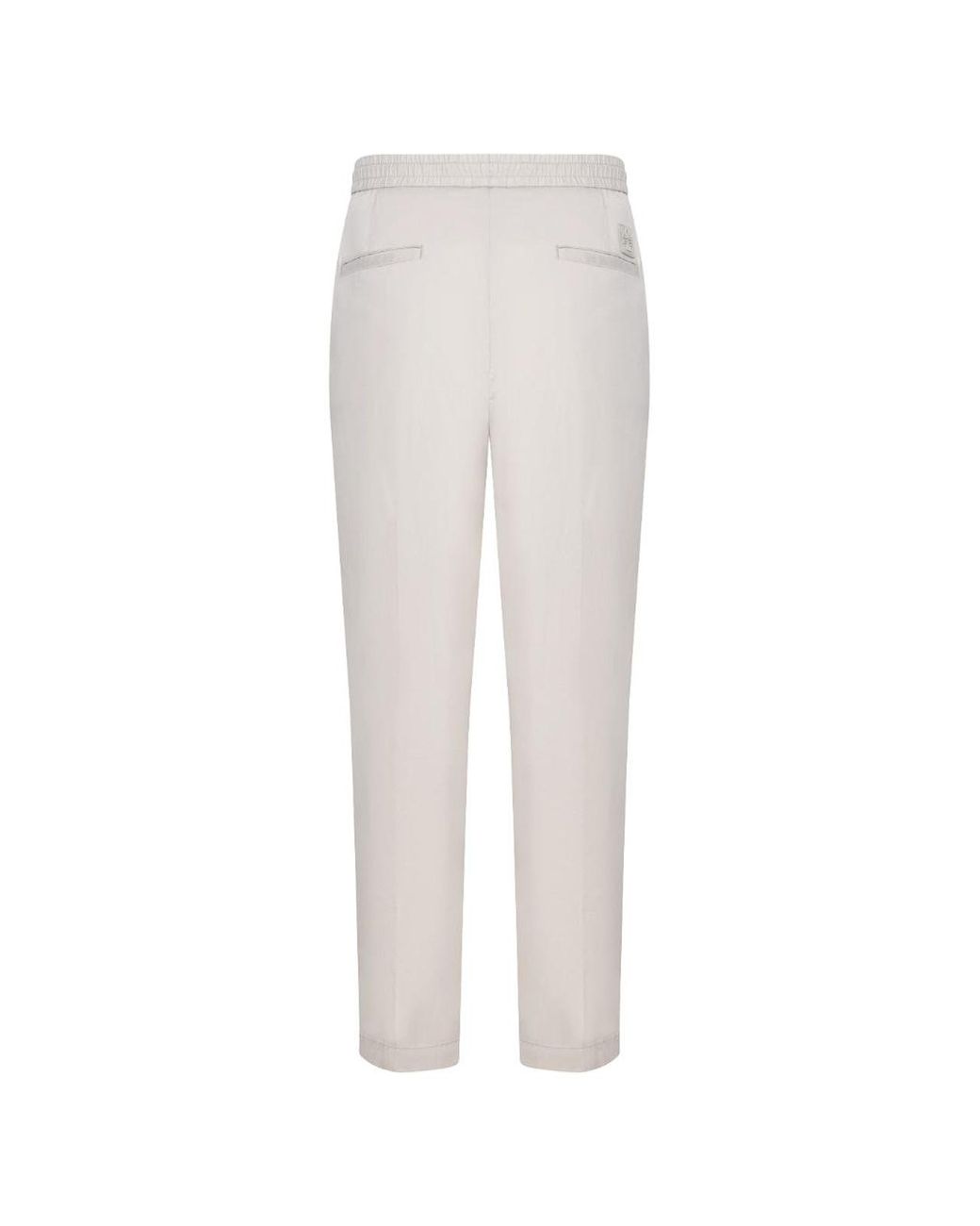 Jacob Cohen White Pearl Technical Cotton Joggers for men