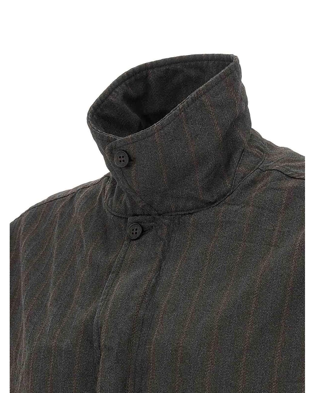 Comme Des Garcons Hommes Plus Black Pinstriped Jacket for men