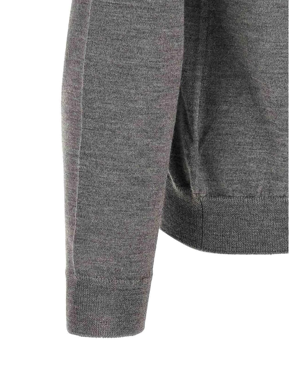 Suéter Cuello Redondo Zanone de hombre de color Gray