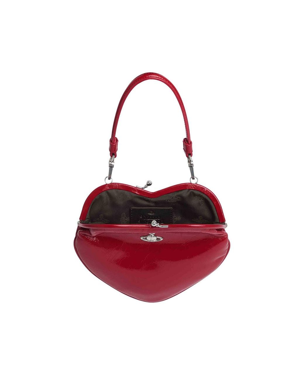 Vivienne Westwood Red Belle Heart Frame Bag