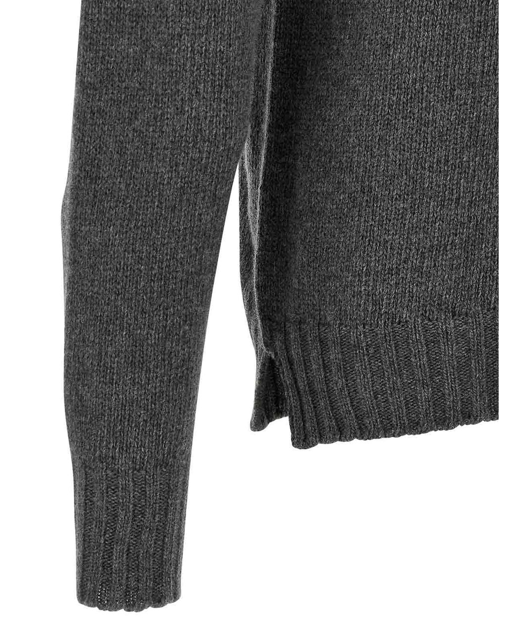 Ma'ry'ya Gray High Neck Sweater for men