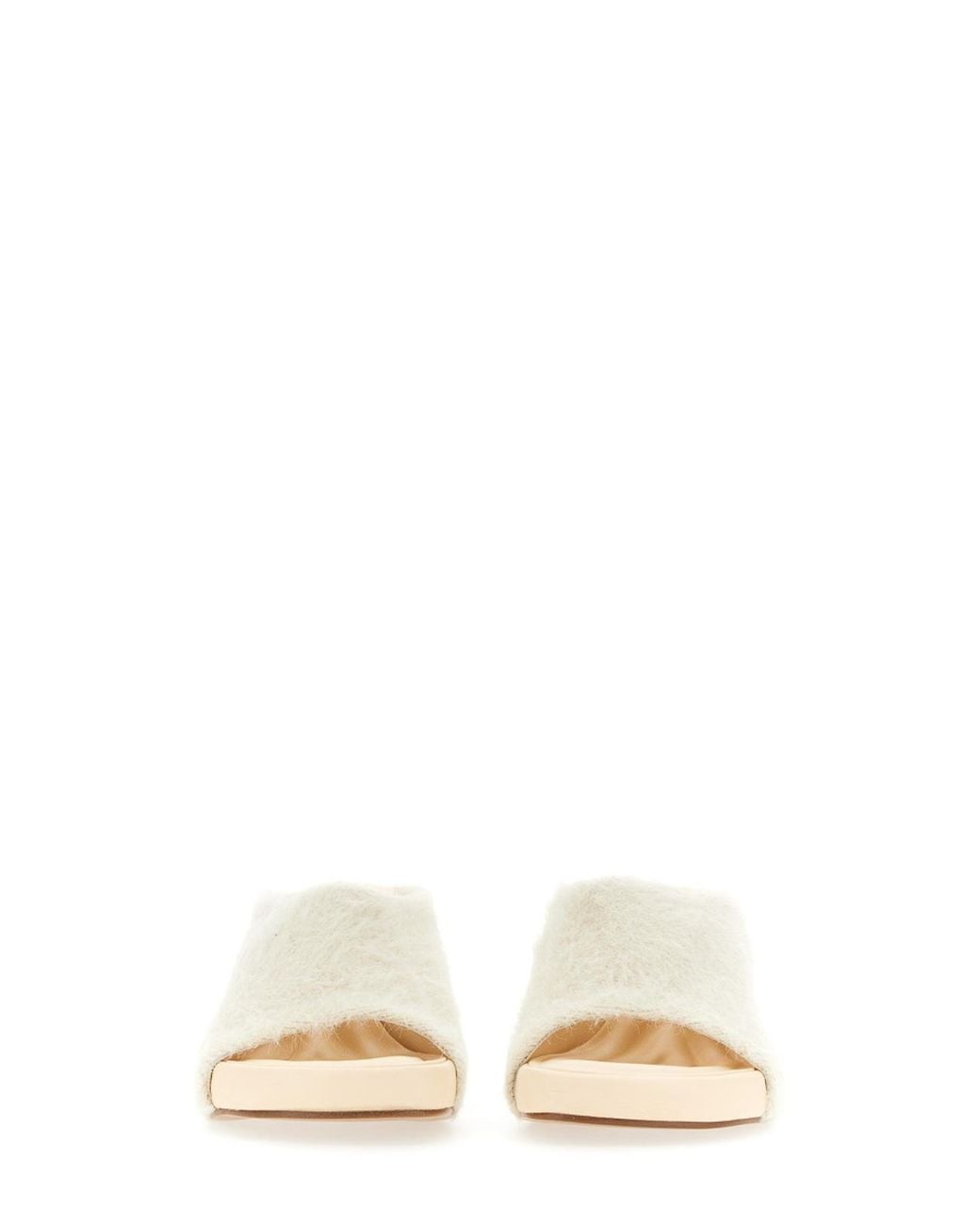 Jacquemus White Nuvola Heeled Mules