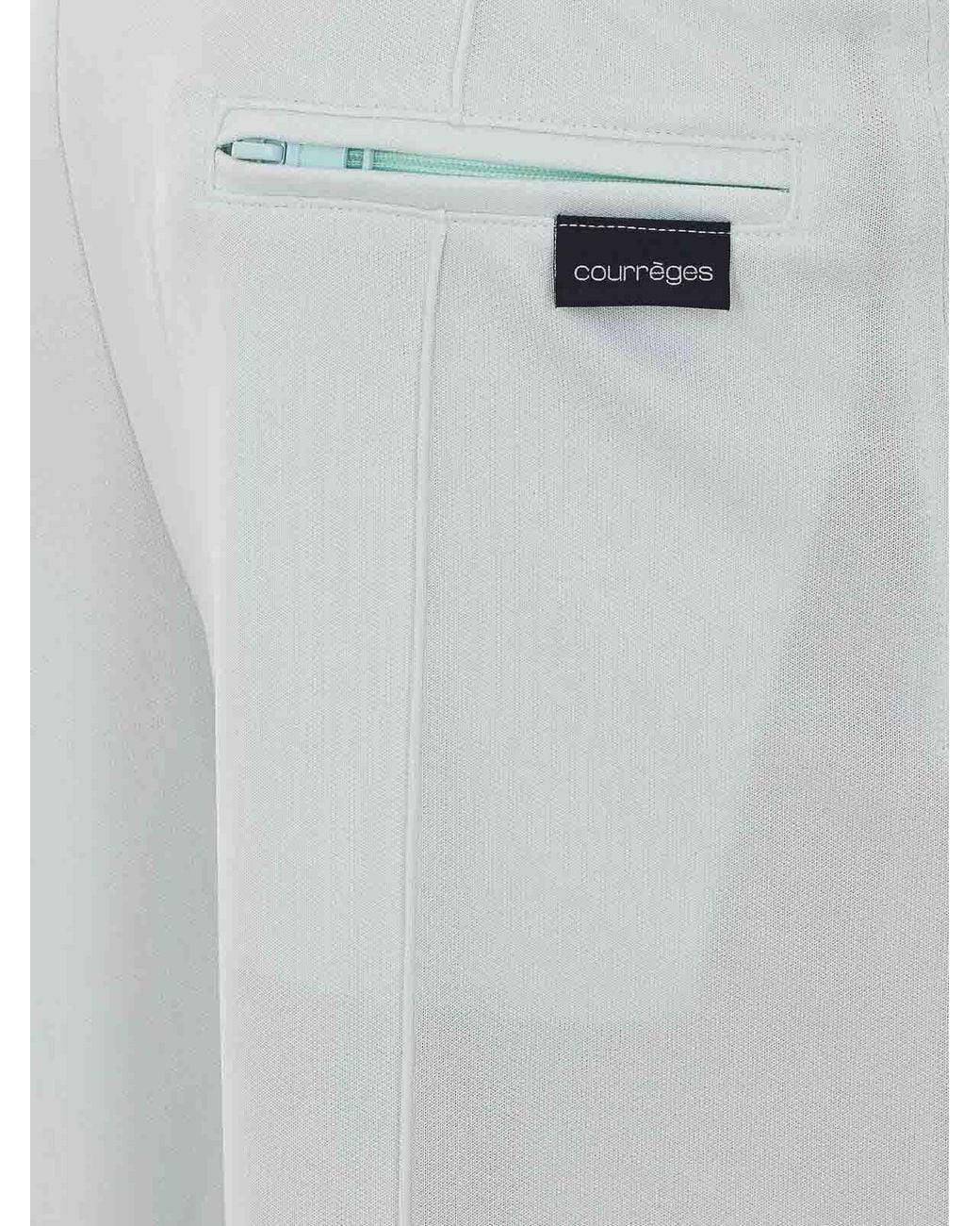 Courreges Gray Light Mint Tracksuit Interlock