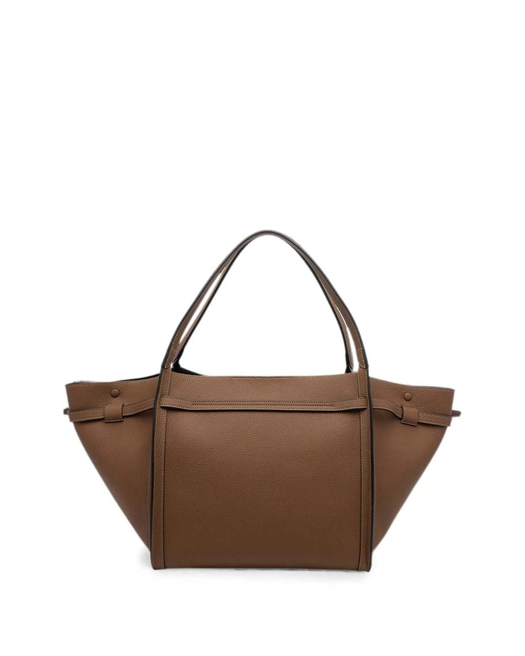 Tod's Brown T Signature Medium Shopping Bag