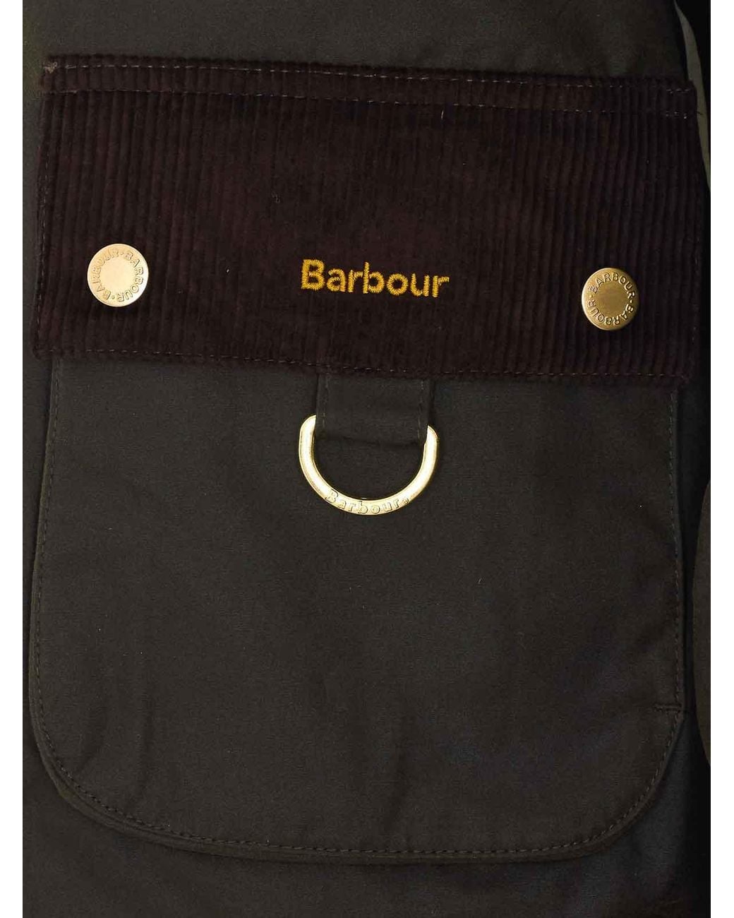 Barbour Black Carville Wax Jacket