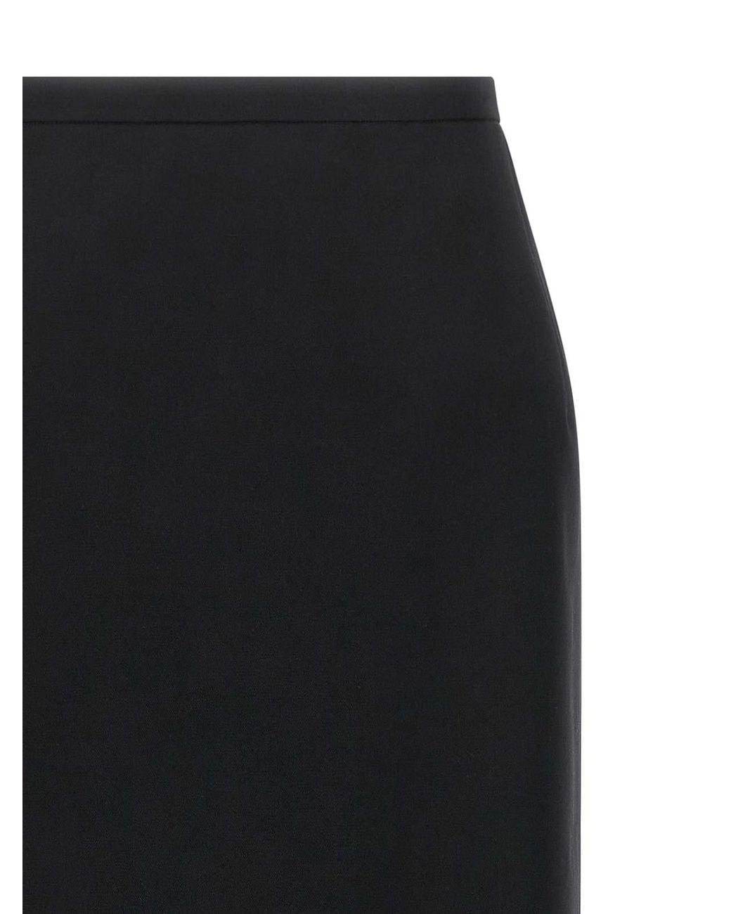 Magda Butrym Black Skirt With Closure And Back Panel