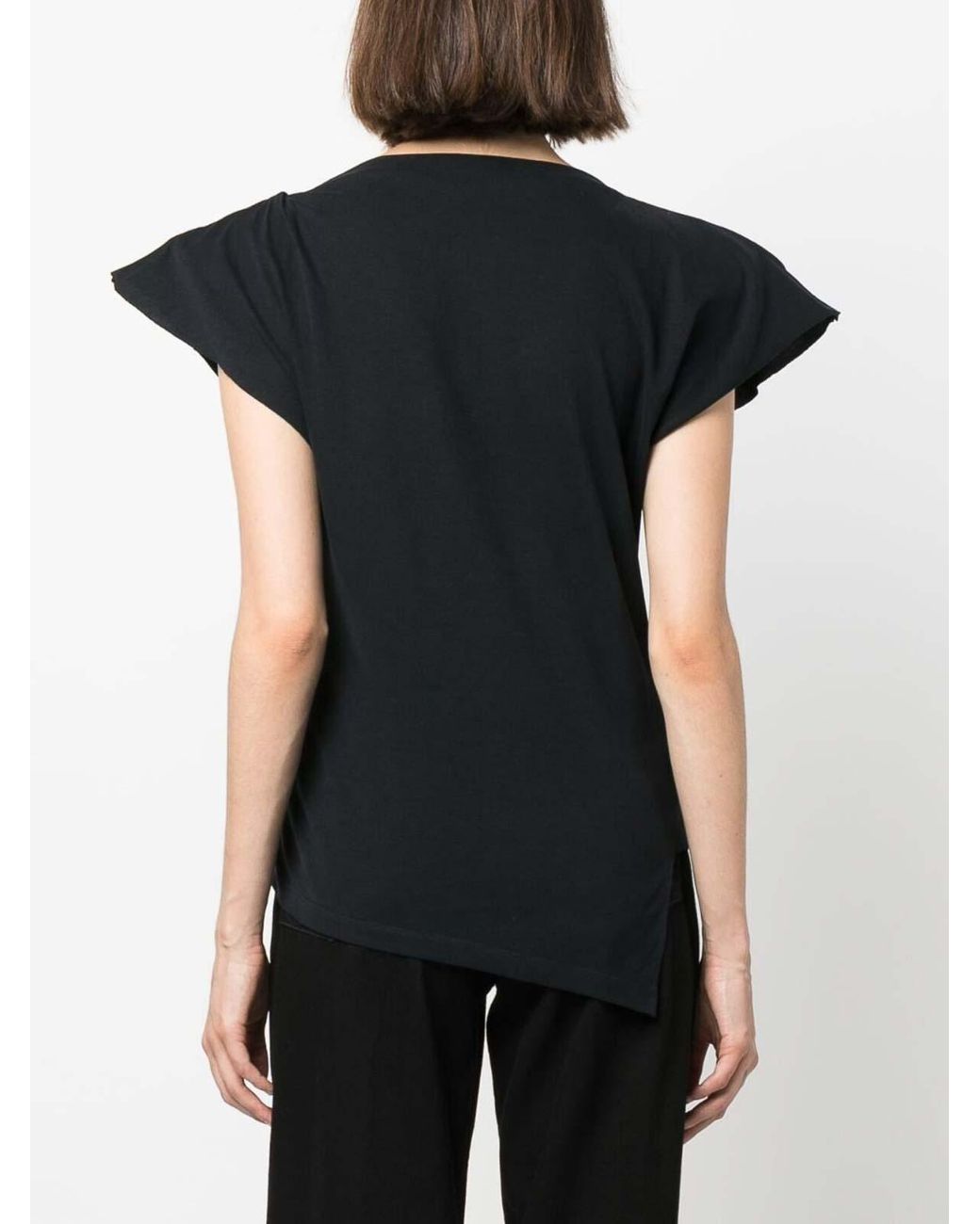 Isabel Marant Black Sebani Asymmetric T-Shirt