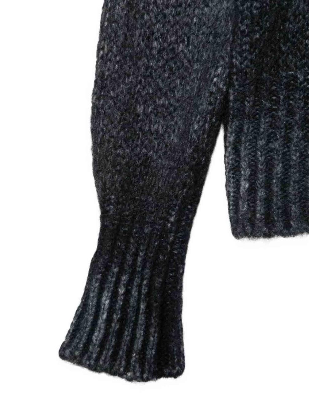 Avant Toi Black Cashmere Crewneck Sweater
