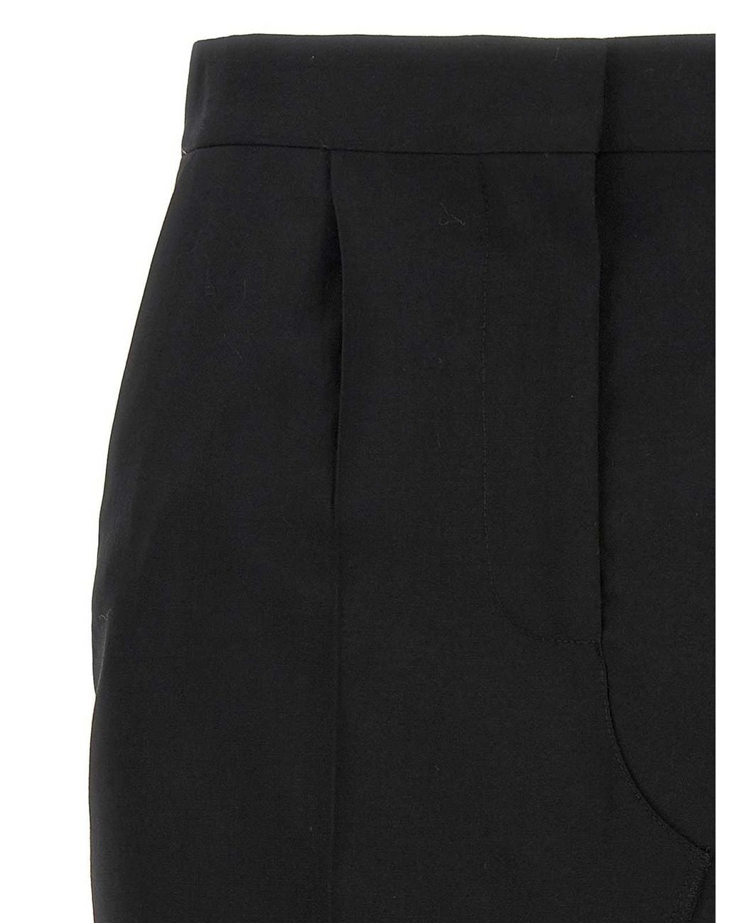 Marni Black Exposed Lining Skirt