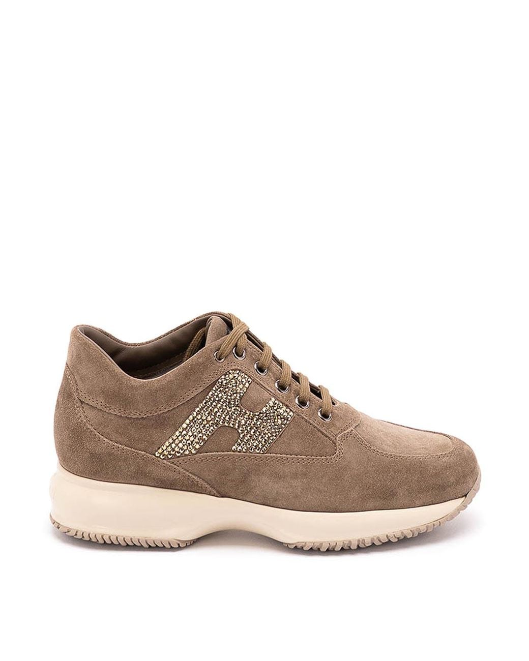 Hogan Brown Interactive Sneakers