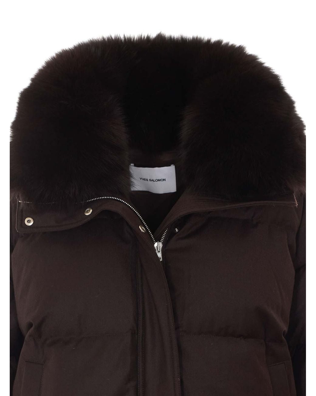 Yves Salomon Black Doudoune Down Jacket