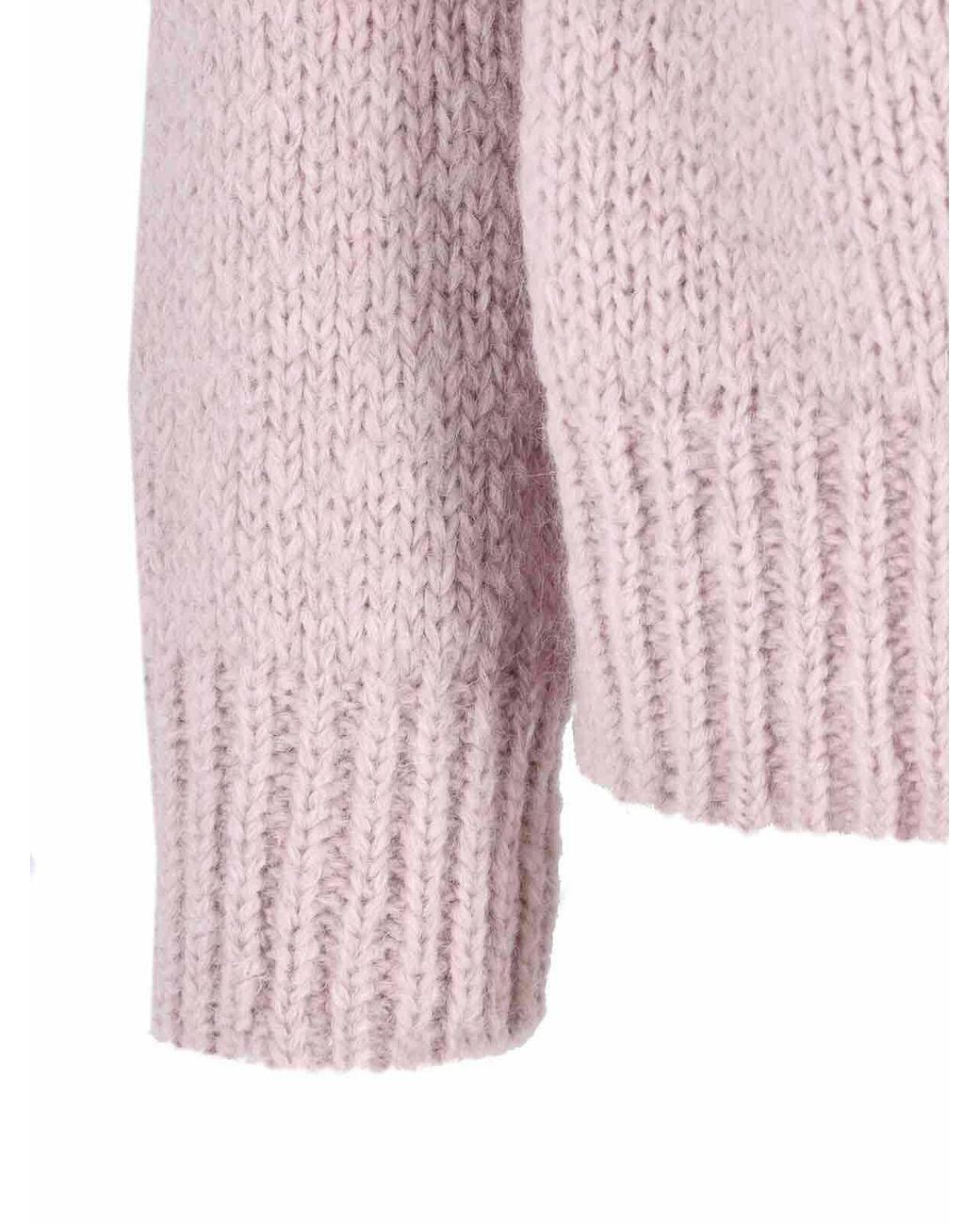 Jil Sander Pink Zip-Up Sweater for men