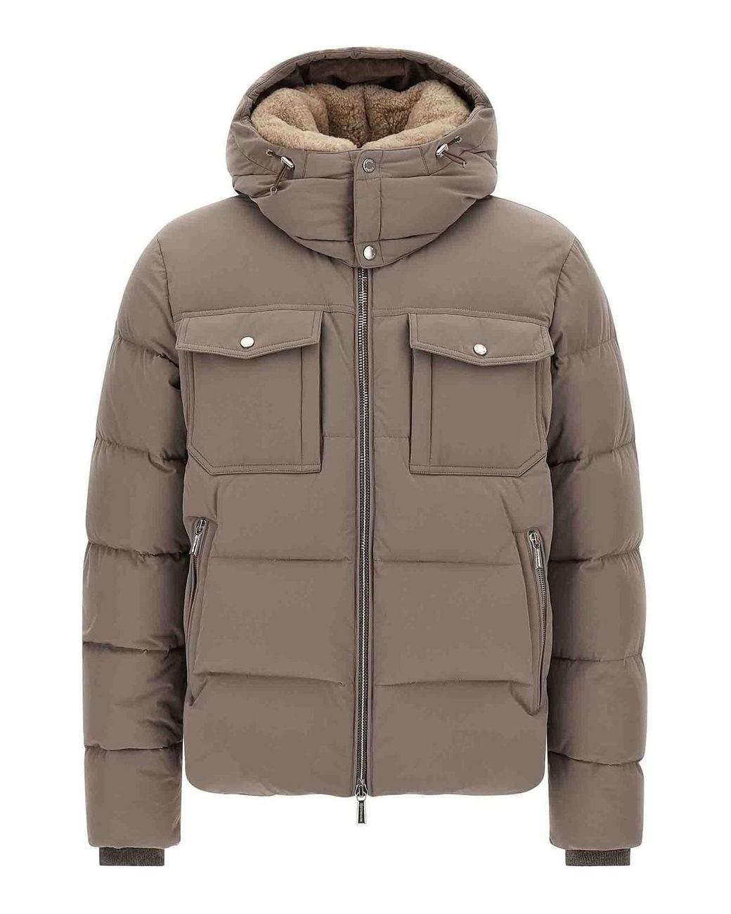 Moorer Gray Alarick Bomber Jacket for men