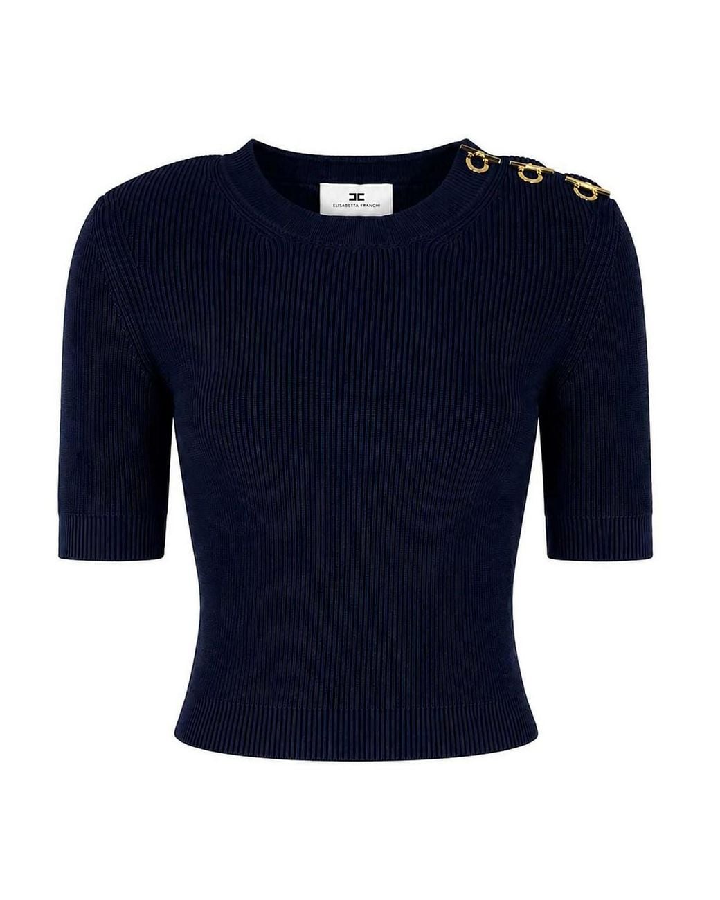 Elisabetta Franchi Blue Top Crop