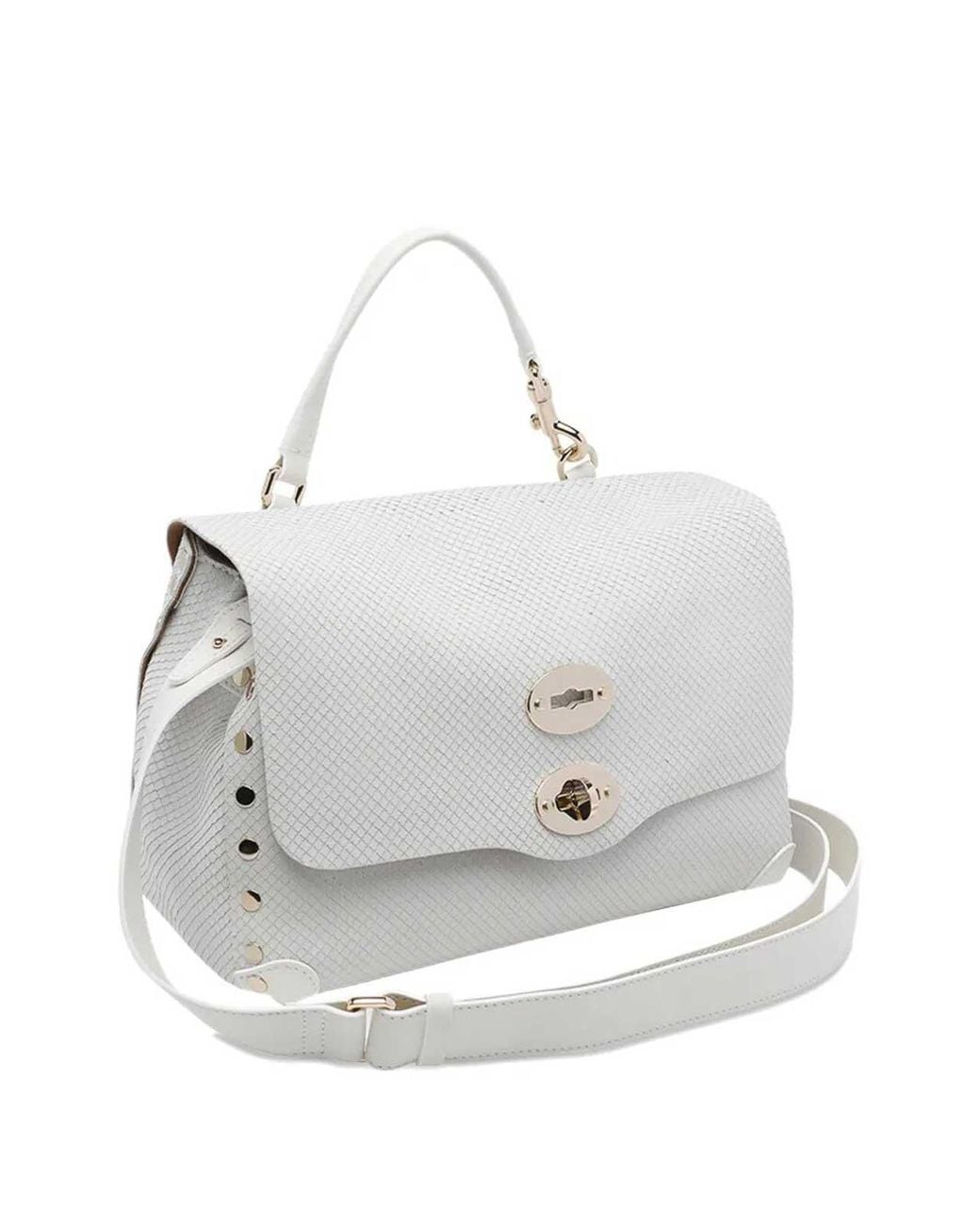 Zanellato White Postina Amoretto Small Messenger Bag