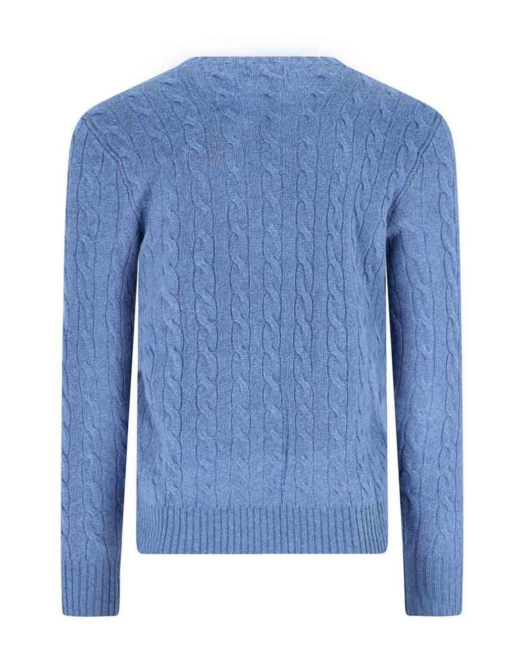 Polo Ralph Lauren Blue Logo Sweater for men
