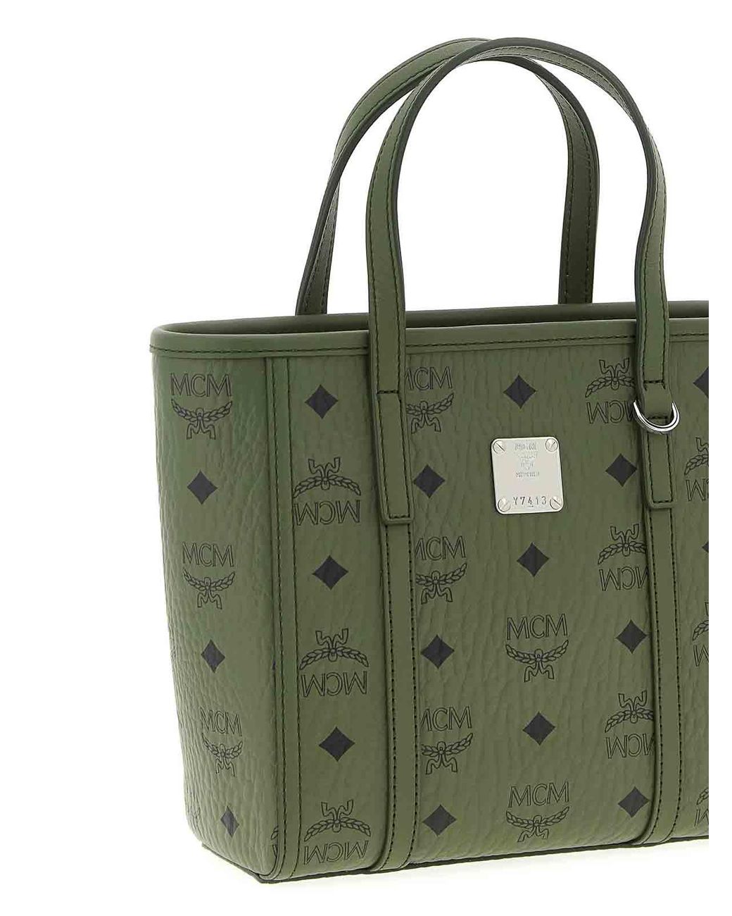 MCM Green Toni Mini Shopping Bag