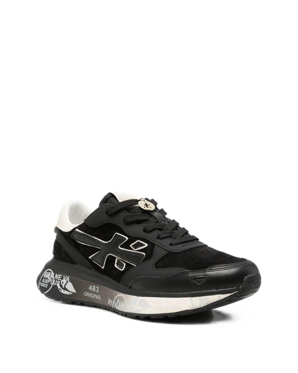 Premiata Black Logo Sneakers