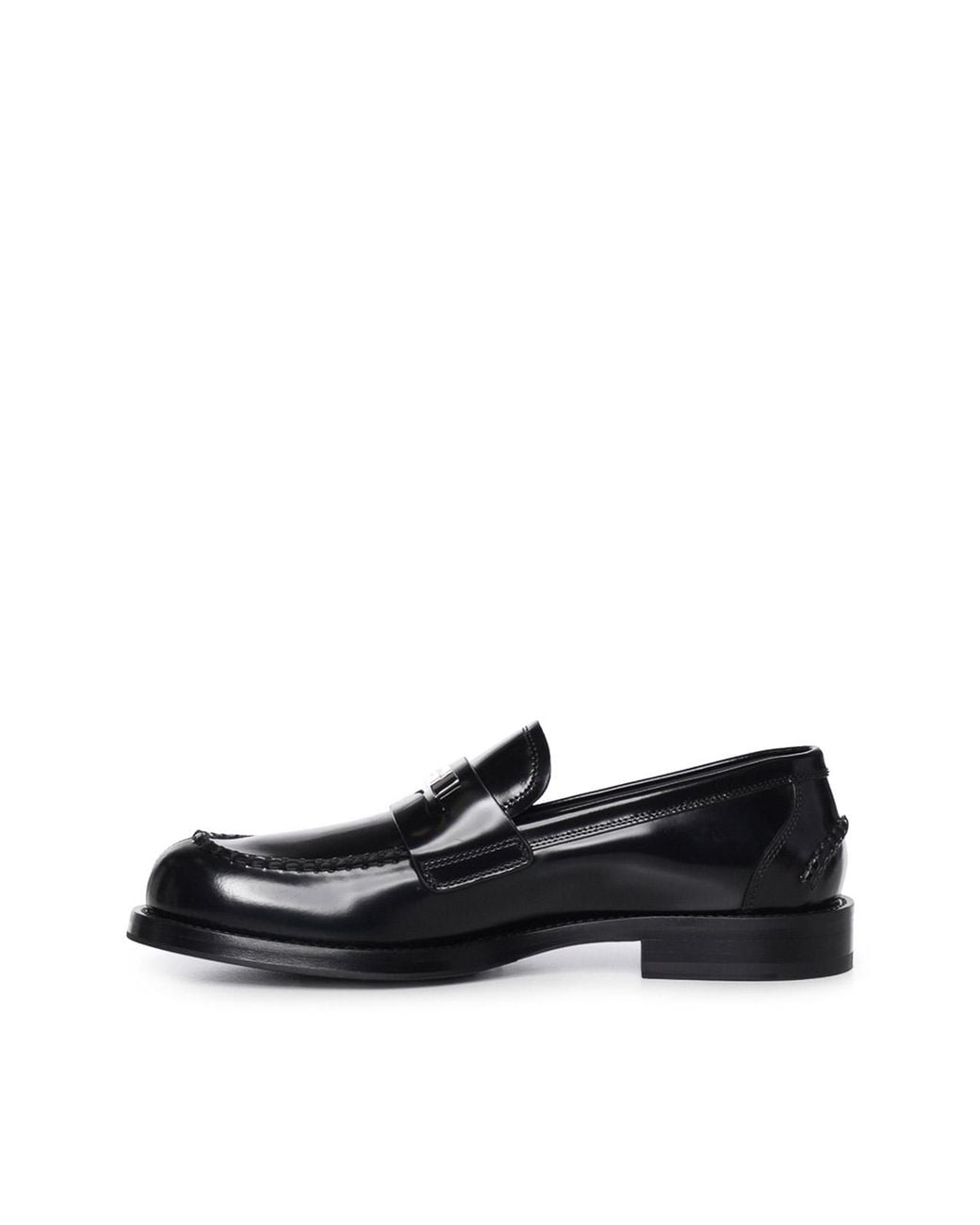 Dolce & Gabbana Black Leather Moccasin for men
