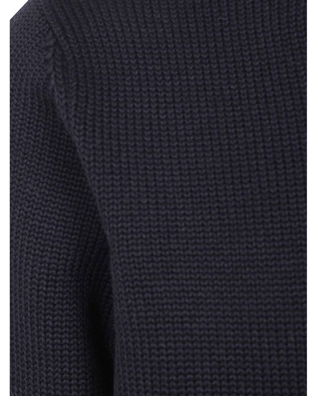Nuur Blue Long Sleeves Round Neck Sweater for men