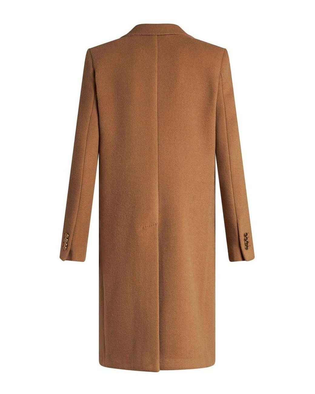 Etro Brown Coat With Engraved Logo