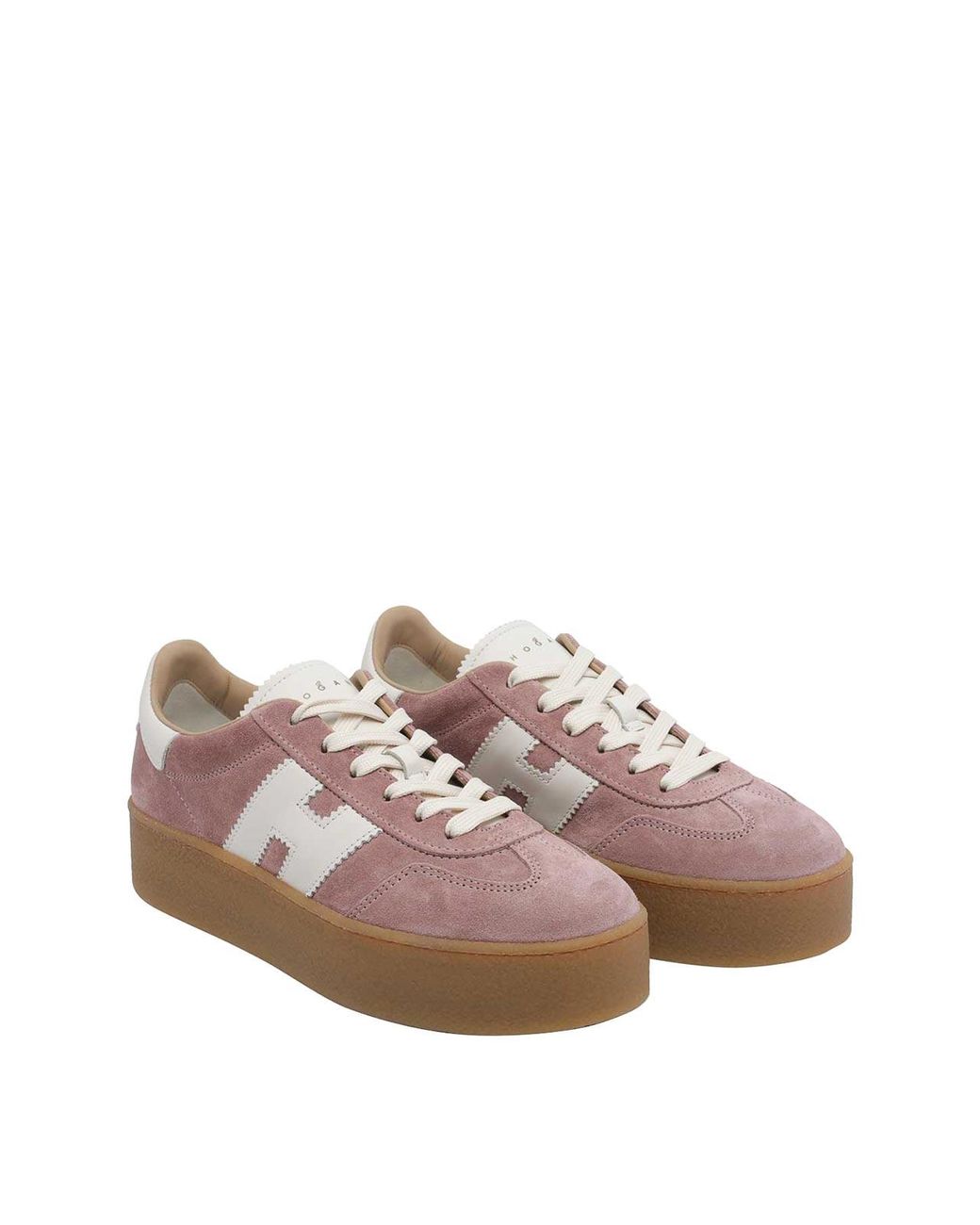 Hogan Brown Cool H698 Platform Sneakers