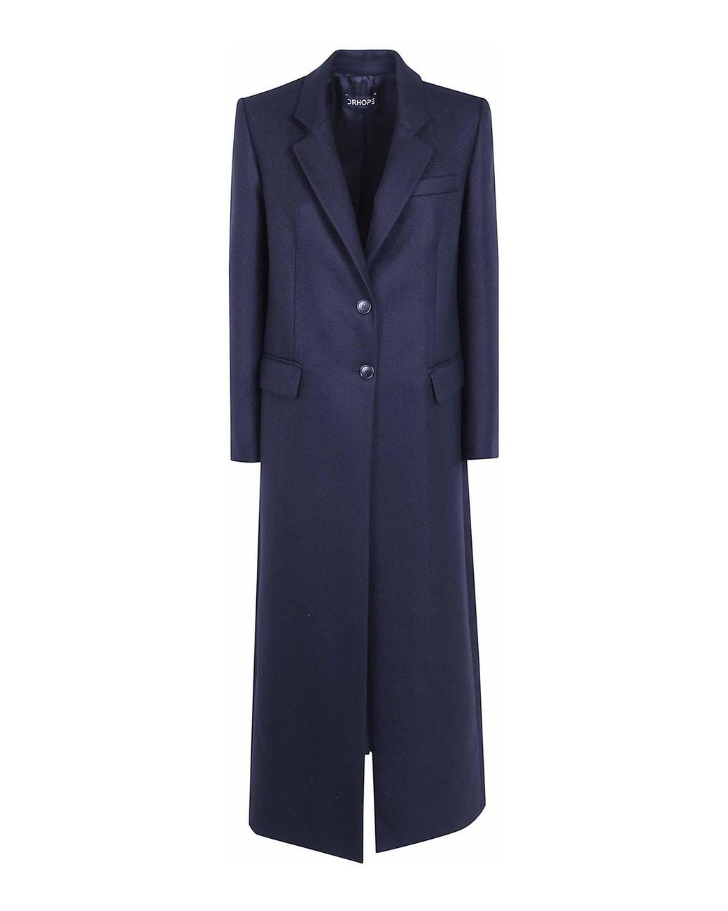 DR. HOPE Blue Singlebreasted Long Coat