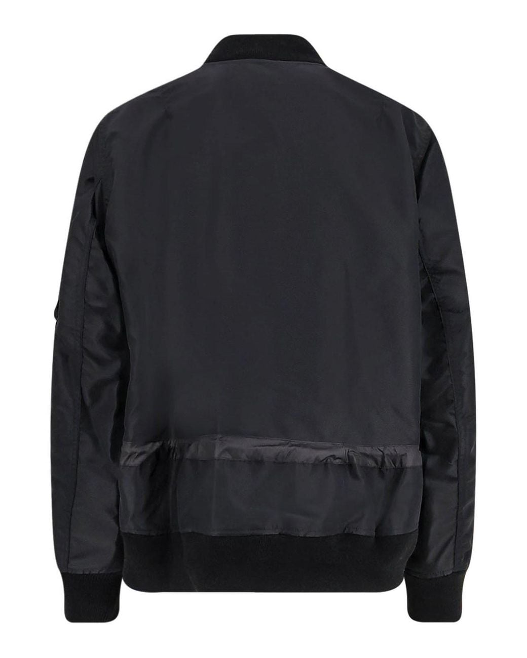 Sacai Black Bomber for men