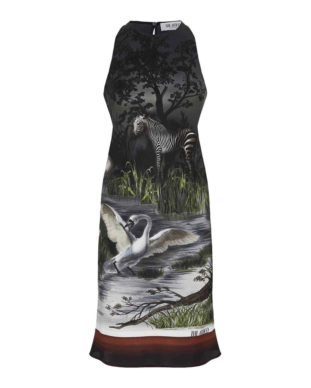 The Attico Black Smoke Mini Dress