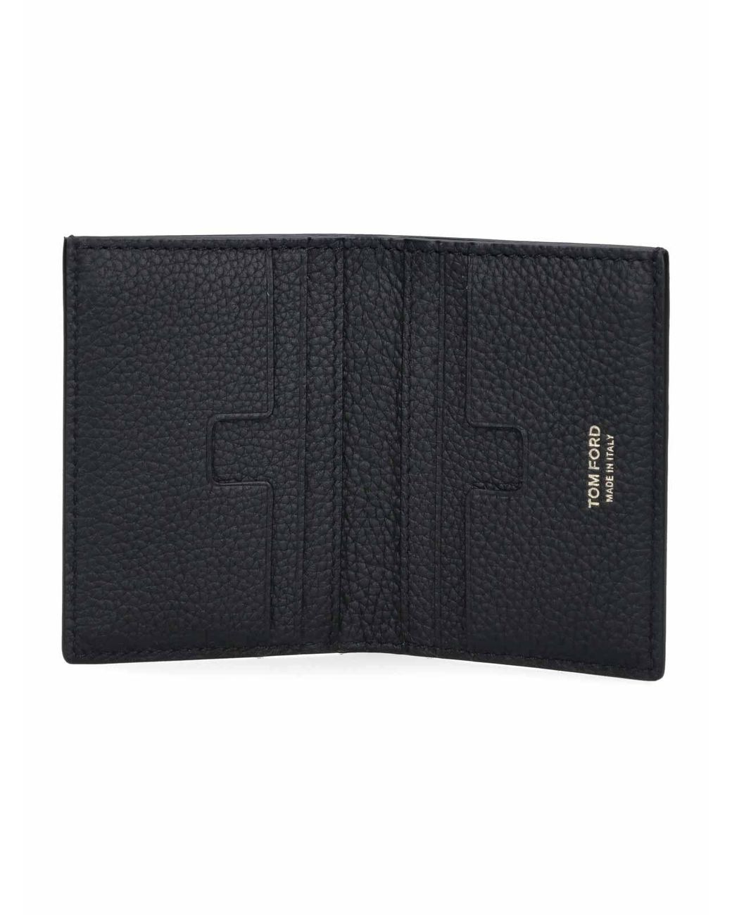 Tom Ford Black Portacarte Bi-Fold for men