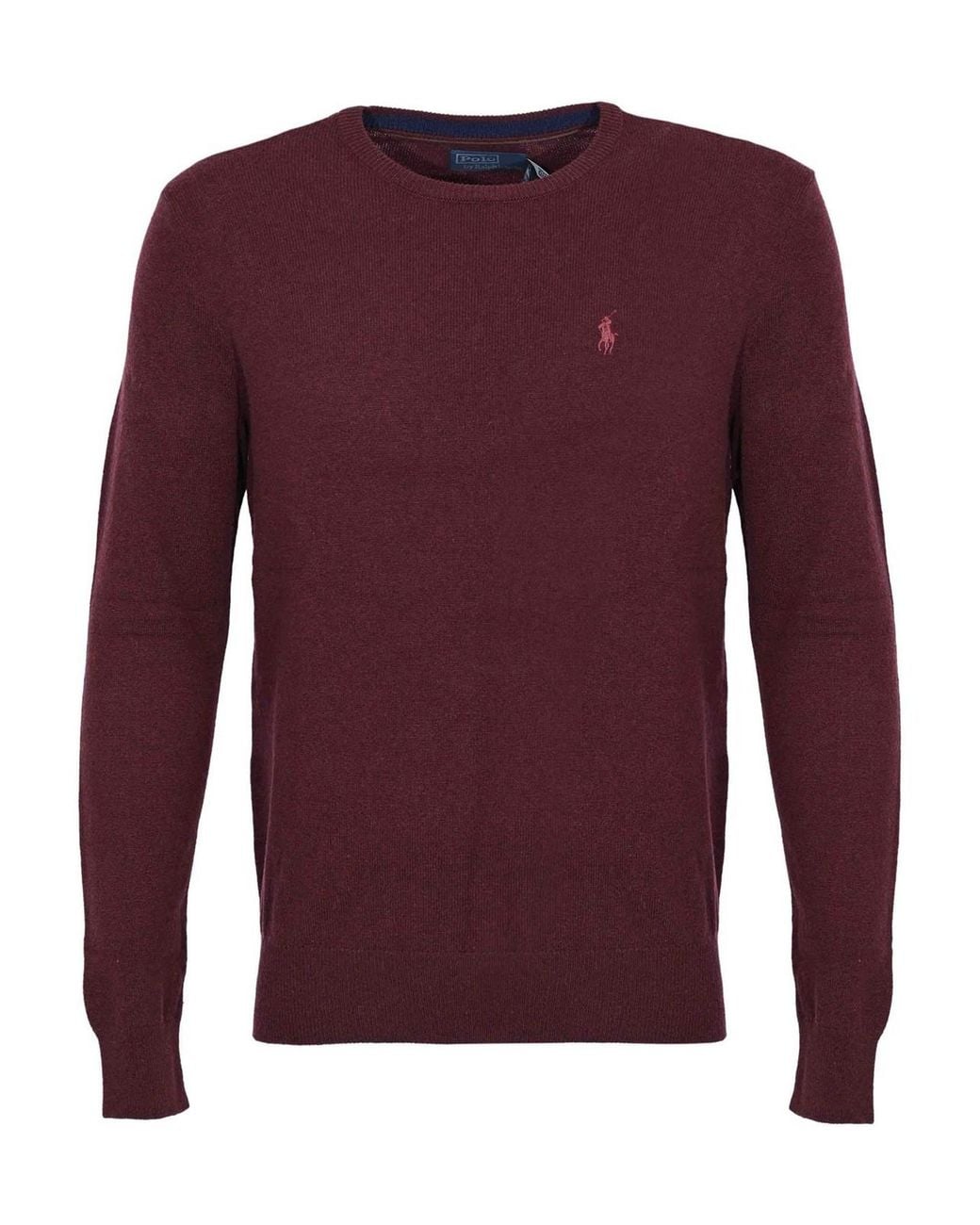 Polo Ralph Lauren Purple Wool Sweater With Logo for men