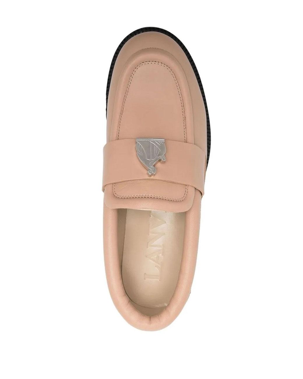 Lanvin Pink Loafers With Patch