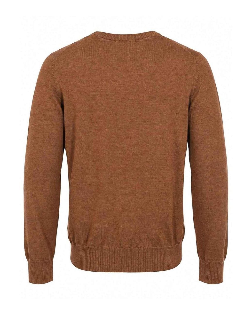 Fay Brown Crew Neck Pullover for men