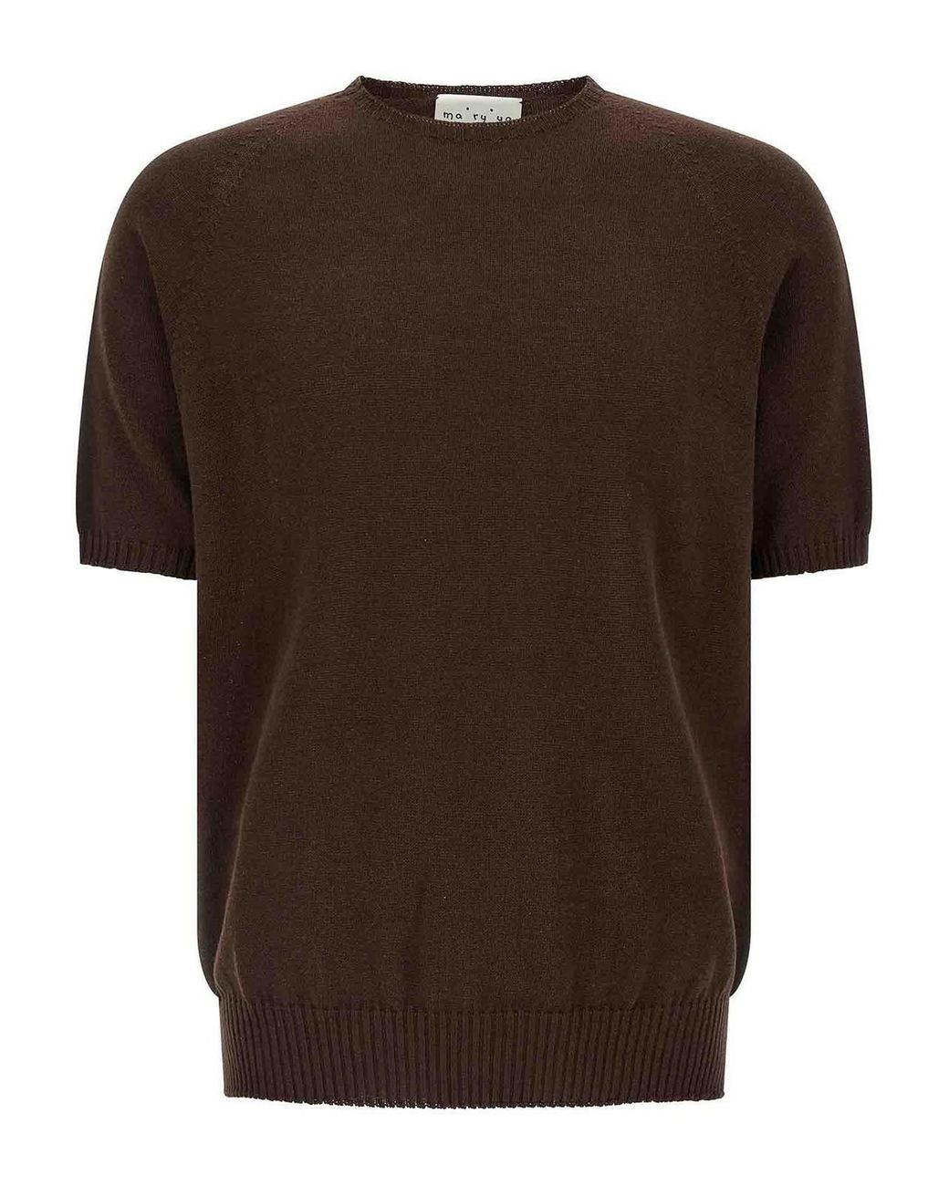 Ma'ry'ya Brown Cotton Sweater for men
