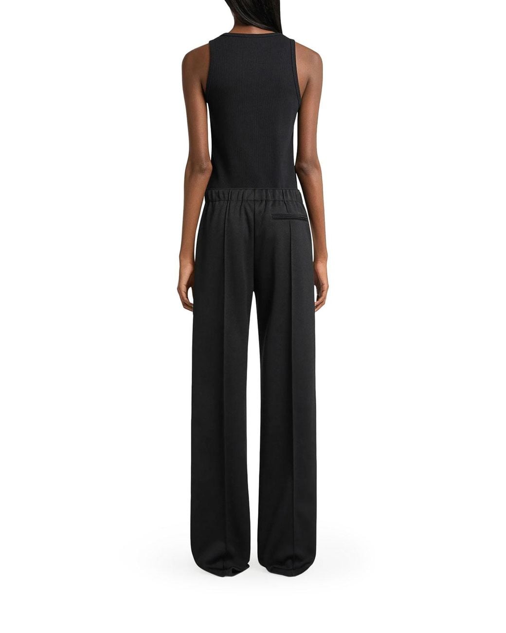 Courreges Blue Sweatpants With Contrasting Side Stripe