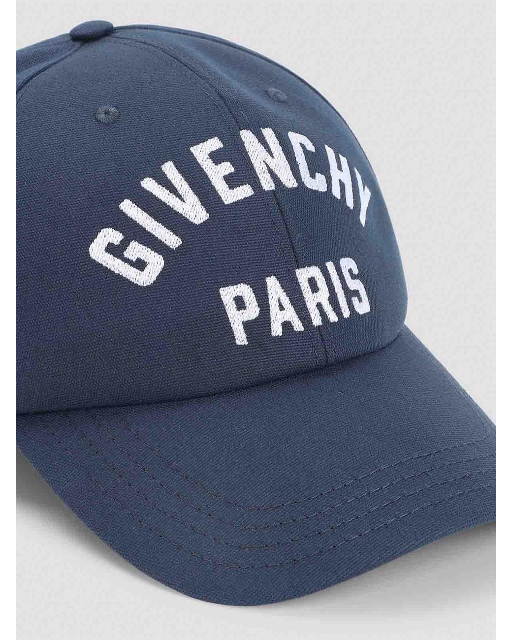 Givenchy Blue Curved Cap for men