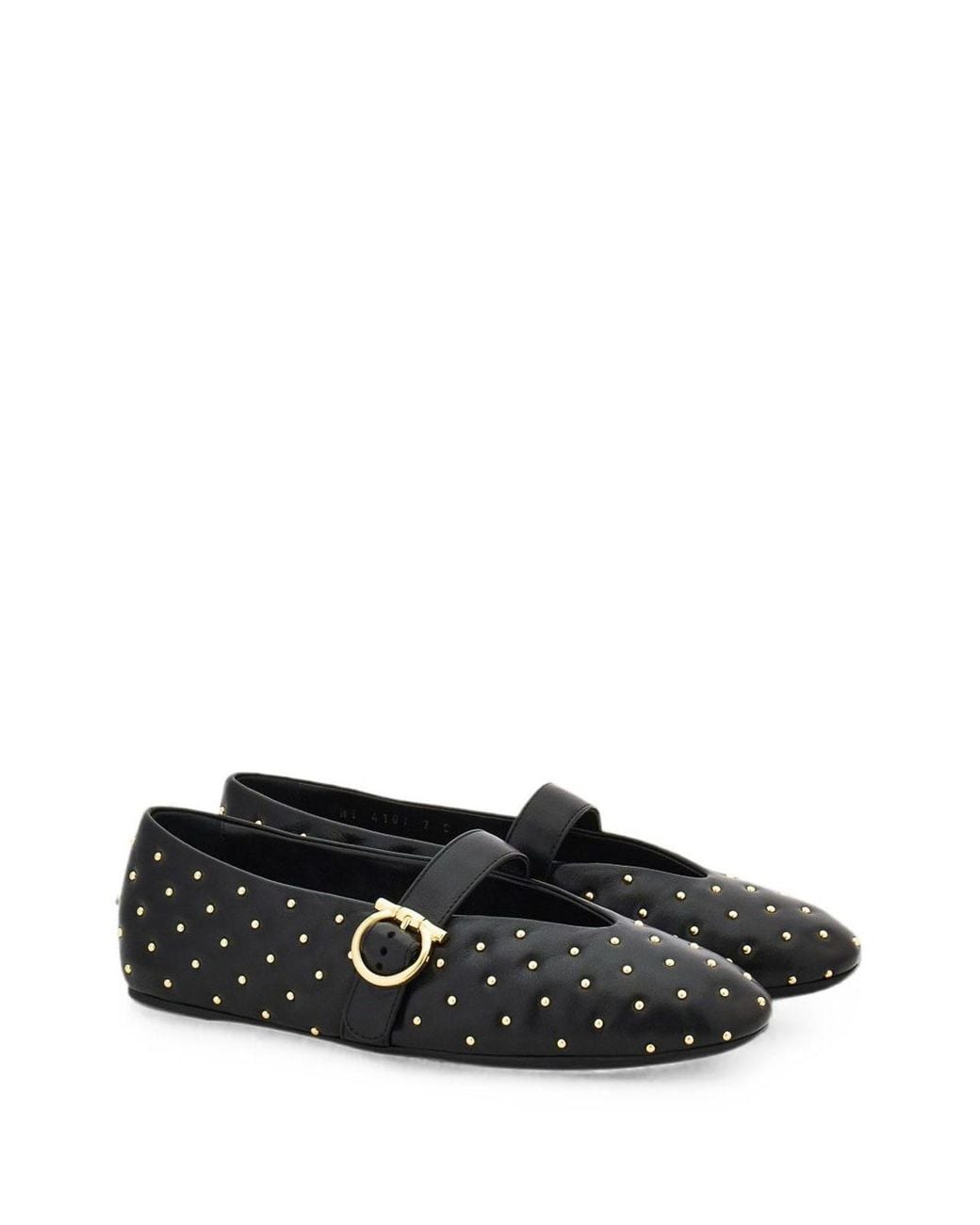 Ballerines Ferragamo en coloris Black