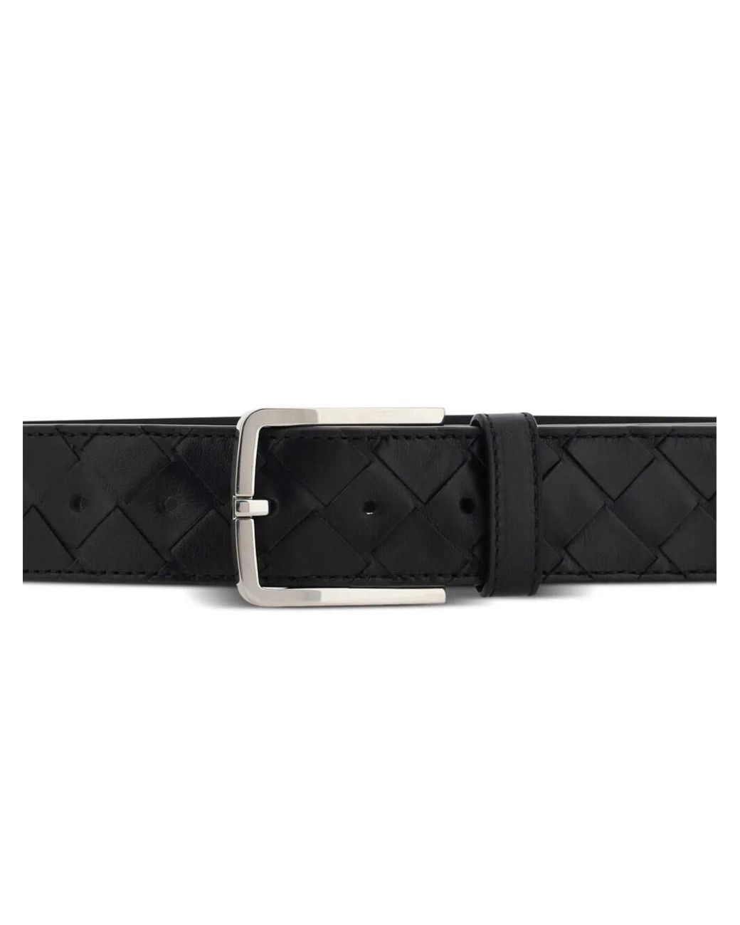 Bottega Veneta White Leather Belt for men