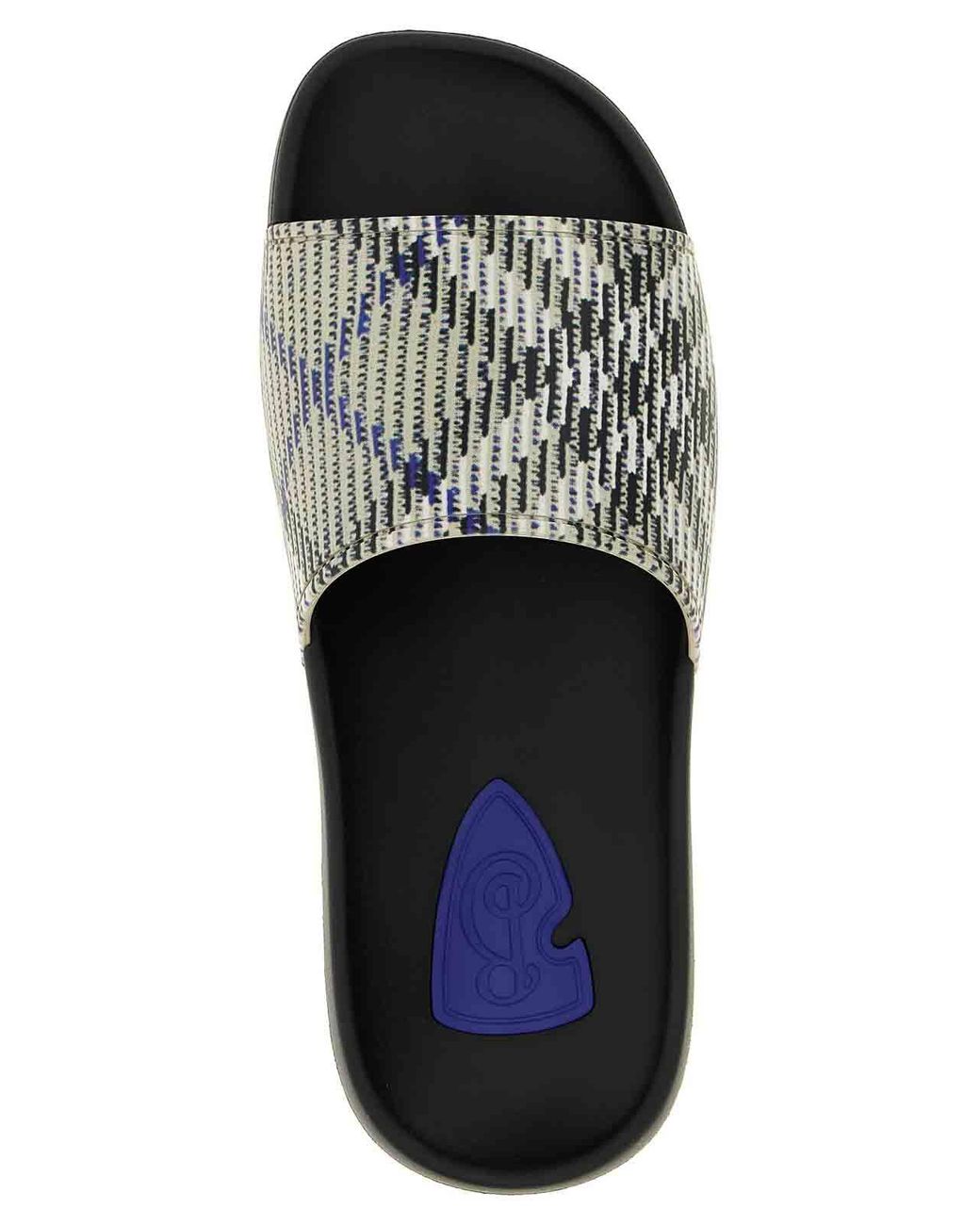 Burberry White Dive Check Sandals for men