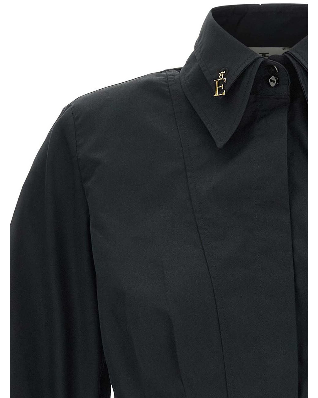 Elisabetta Franchi Blue Bustier Shirt